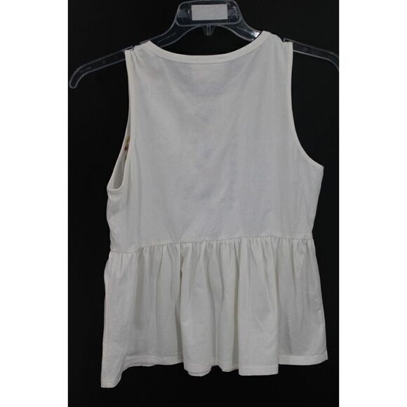 Savanna Jane Going The Distance Embroidered Tank W/peplum Waist Size Small New - Picture 5 of 7